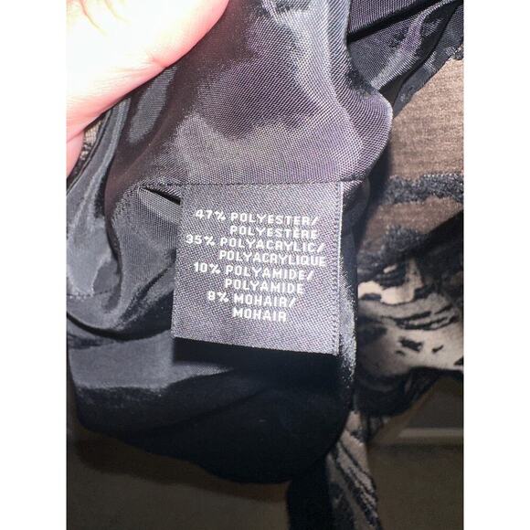 Lafayette 148 New York dress size 10. Black with mohair embellished skirt - Picture 8 of 16